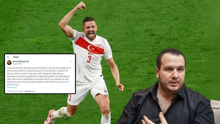 Şahan Gökbakar Merih Demiral kararına tepki: İkiyüzlü UEFA!