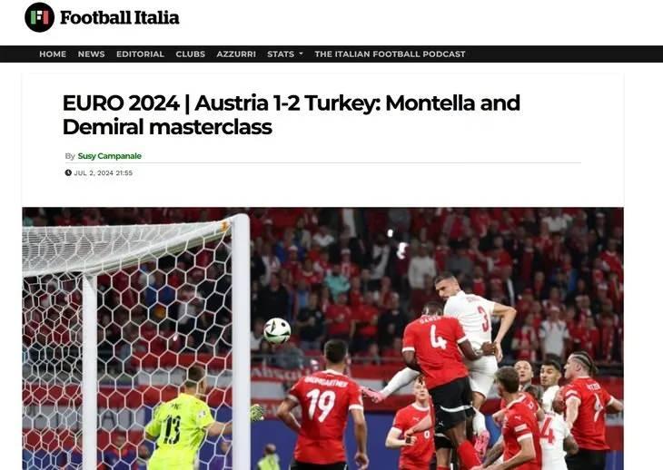 <p>Montella ve Demiral'dan ustalık işi. (Football Italia)</p>