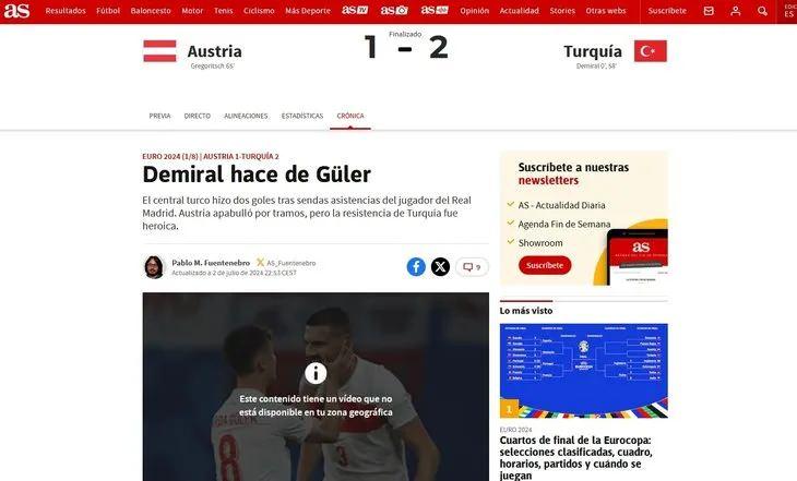 <p>Demiral ve Güler sahnede! Türk stoper iki gol attı, Arda bir asist yaptı. Avusturya zaman zaman ağırlığını koysa da Türkiye'nin direnişi kahramancaydı. (AS)</p>