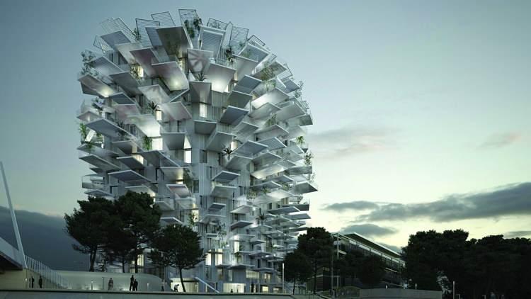 <p><span style="color:#B22222"><strong>SOU FUJIMOTO'NUN MONTPELLIER, FRANSA'DAKI "ARBRE BLANC" KULESI1</strong></span></p>
