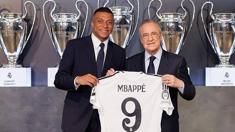 <p>Real Madrid son olarak dün PSG'den ayrılan Kylian Mbappe ile dün 5 yıllık sözleşme imzalandığını duyurdu.</p>