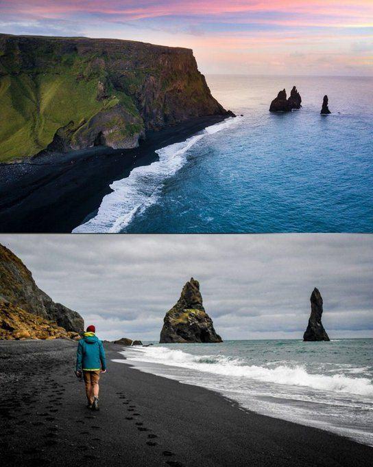 <p>21. Reynisfjara Plajı, İzlanda</p>