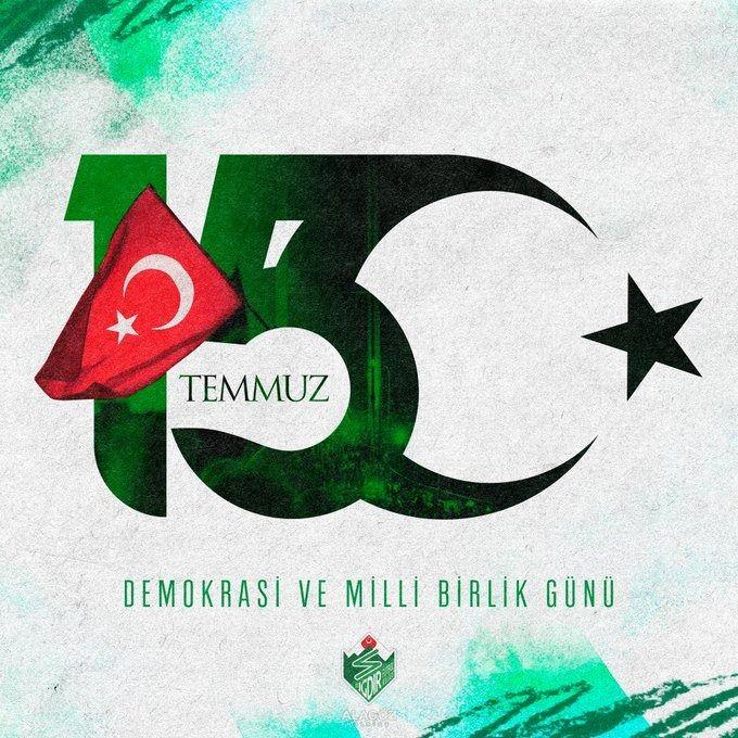 <p>Iğdır FK: 15 Temmuz Demokrasi Şehitlerimizi Saygıyla ve Rahmetle Anıyoruz.</p>