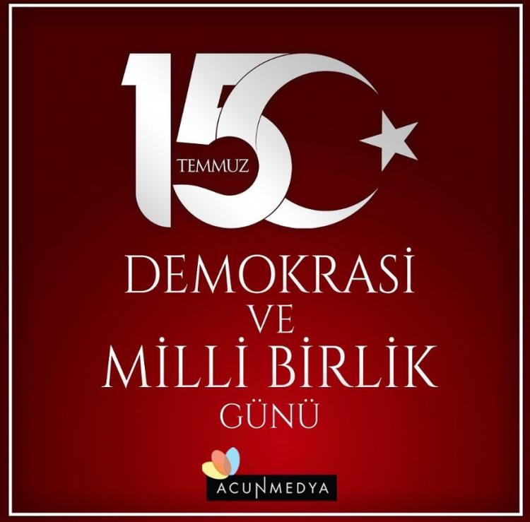 <p><strong>ACUN</strong></p>

<p><strong>"15 Temmuz Demokrasi ve Milli Birlik Günü’nde tüm şehitlerimizi saygı ve rahmetle anıyorum."</strong></p>

<p> </p>
