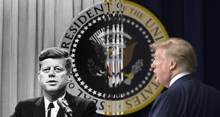<p><span style="color:#B22222"><strong>TRUMP SEÇİLİRSE DAVALARDAKİ GİZLİLİKLER KALDIRILACAK</strong></span></p>

<p> </p>

<p>Kâr amacı gütmeyen Mary Ferrell Vakfı'na göre şu ana kadar : <strong>'Ne yazık ki, binlerce davada yeni belge daha öncekilere göre daha az sansür içeriyor [...] ve yasa tarafından gerekli görülen tam açıklamanın yakınından bile geçmiyor.'</strong></p>

<p> </p>

<p>Buna rağmen Trump , Amerika'nın başkomutanı olarak yeniden seçilirse,   JFK kayıtlarının gizliliğinin kaldırılması konusunda daha sert davranacağını ileri sürdü .</p>
