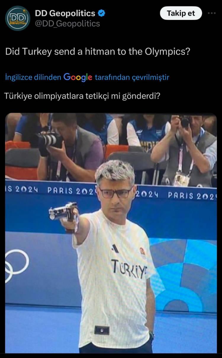 <p>51 yaşındaki Yusuf Dikec benzersiz bir şekilde gümüş madalya kazandı.</p>