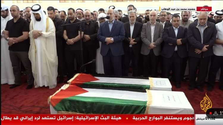 <p>Haniye'nin naaşı daha sonra Katar'ın başkenti Doha'ya getirildi.</p>
