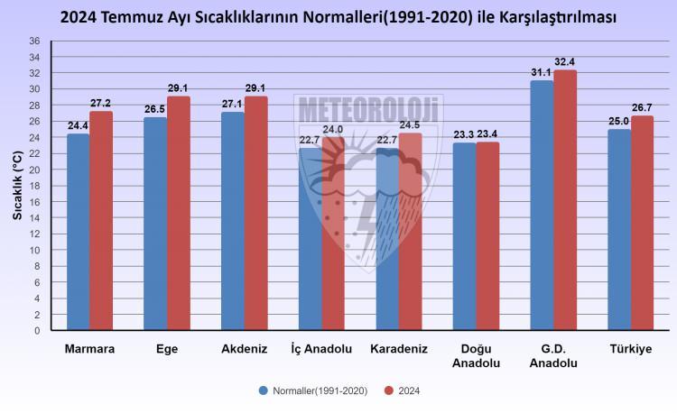 <p>2024 yılı temmuz ayı, son 53 yılın en sıcak temmuz ayı olarak kayıtlara geçti.</p>
