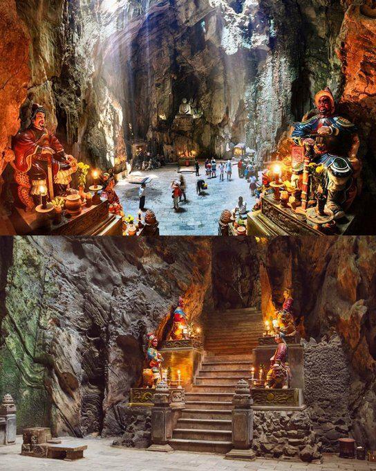 <p><span style="color:#B22222"><strong>Mermer Dağları mağara tapınakları, Vietnam</strong></span></p>
<p> </p>