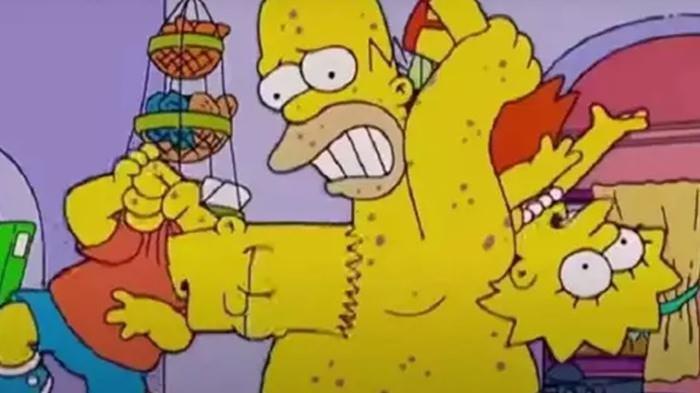 <p><span style="color:#000000"><strong>Bir başka bölümde de bir maymun sahiplenen Homer'ın hastalandığı görülüyor.</strong></span></p>

<p> </p>
