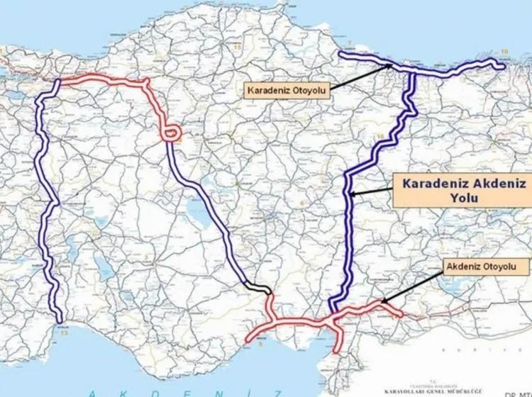 <p>Enerji ve Tabii Kaynaklar Bakanlığı döneminde Karadeniz-Akdeniz yolunun başlatılmasını sağlayan ve bugün Türkiye'nin kuzey ve güneyinin otoyol ile birleşmesinin öncülüğünü yapan Ordu Büyükşehir Belediye Başkanı Dr. Mehmet Hilmi Güler, yolun tamamlanmasından dolayı sevincini dile getirdi. Başkan Güler, sevincini "II. Abdülhamid Han'ın 150 yıllık rüyası gerçek oldu" sözüyle dile getirdi.</p>
<p></p>