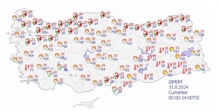 <p><strong>31 AĞUSTOS CUMARTESİ</strong></p>
