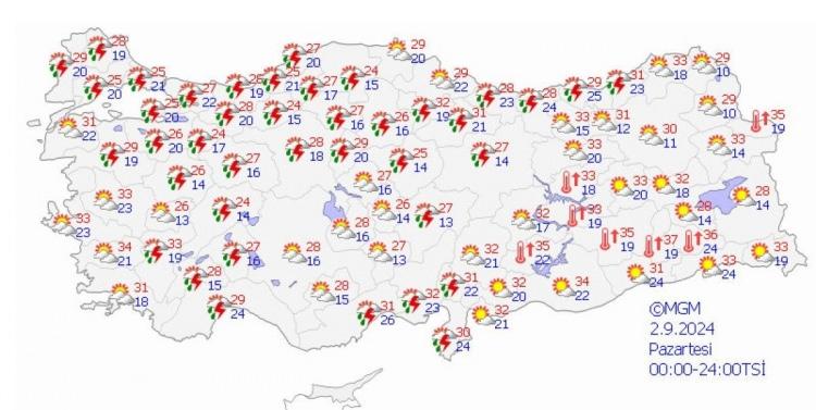 <p><strong>2 EYLÜL PAZARTESİ</strong></p>
