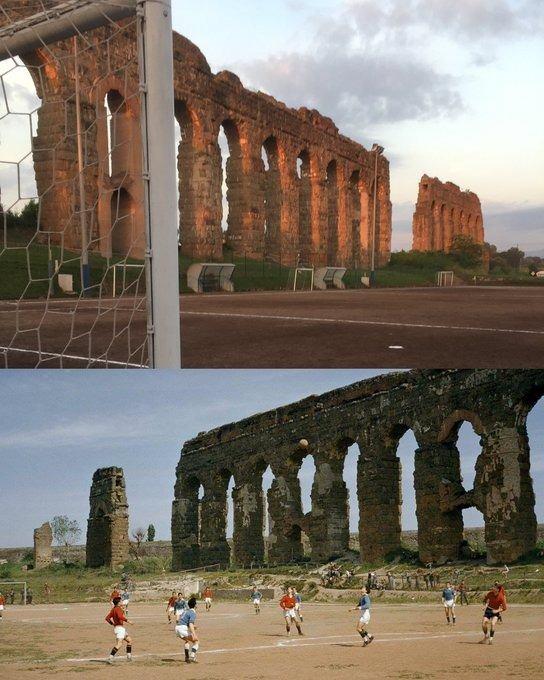 <p>Campo Gerini, Roma</p>

<p> </p>

<p>Bu futbol sahası, Ebedi Şehir'in sekizinci ve en önemli su kemeri olan Aqua Claudia'nın yanında yer alıyor. M.S. 38'de İmparator Caligula döneminde başlanan yapım çalışmaları, M.S. 52'de İmparator Claudius döneminde tamamlanmıştır.</p>
