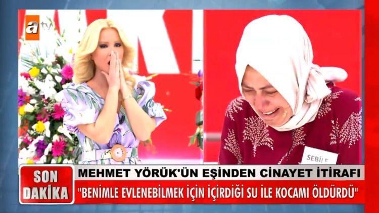 <p>Müge Anlı'nın art arda sorularıyla panikleyen Sebile Yörük, eşinin öldüğü gün üfürükçü sevgilisinin de evde olduğunu ve eşi Mehmet Yörük'ün ölümünün ardından imam nikahı kıydıklarını söyledi.</p>

<p> </p>

