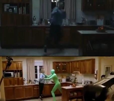 <p>"The Invisible Man (Görünmez Adam)" filminin çekimleri</p>