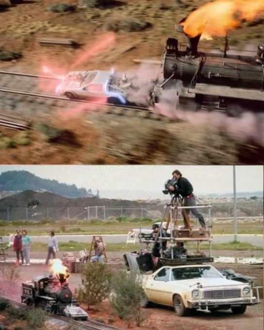 <p>"Geleceğe Dönüş 3" filmindeki tren sahnesinin çekimi</p>
