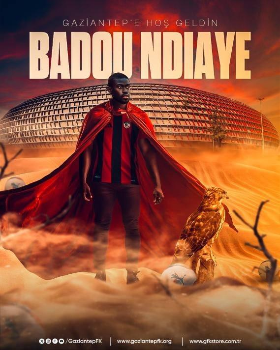 <p>BADOU NDIAYE</p>

<p>Eski Takımı: Pendikspor<br />
Yeni Takımı: Gaziantep FK<br />
Mevki: Orta saha<br />
Bonservis: -</p>
