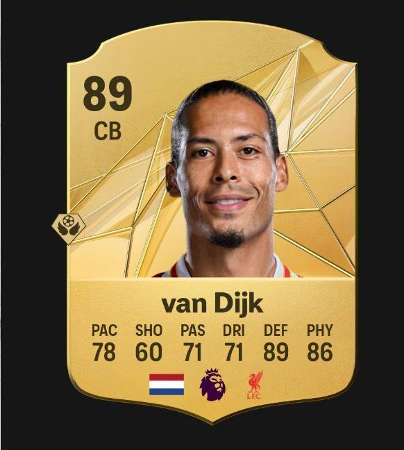 <p><span style="color:#B22222"><strong>17)  VIRGIL VAN DIJK</strong></span></p>
