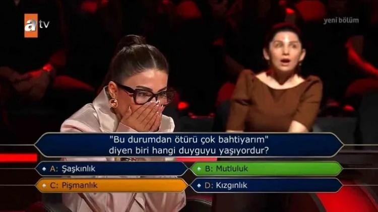<p>Fakat doğru cevap <em><strong>"B: Mutluluk"</strong></em> olacaktı.</p>
<p> </p>