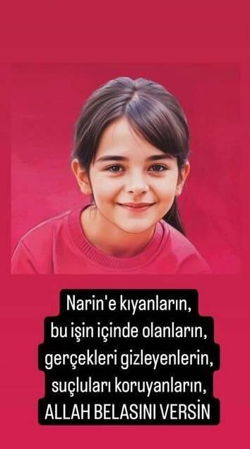 <p><span style="color:#B22222"><strong>ŞAHAN GÖKBAKAR</strong></span><br />
Narin'e kıyanların, bu işin içinde olanların, gerçekleri gizleyenlerin, suçluları koruyanların Allah, belasını versin.</p>