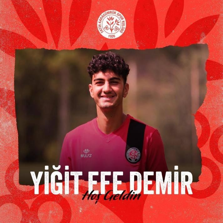 <p>YİĞİT EFE DEMİR</p>

<p>Eski takımı: Fenerbahçe<br />
Yeni takımı: Fatih Karagümrük<br />
Mevki: Stoper<br />
Bonservis: Kiralık</p>
