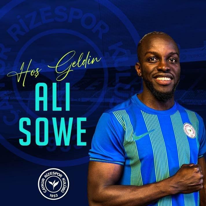 <p>ALI SOWE</p>

<p>Eski Takımı: Rostov<br />
Yani Takımı: Rizespor<br />
Mevki: Santrfor</p>
