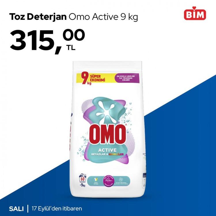 <p>Omo Active Toz Deterjan 9 Kg 315 TL</p>

<p>Omo Express Fresh Sıvı Çamaşır Deterjanı 1480 ml 145 TL</p>

<p>Cif Kir & Yağ Sökücü Sprey 1000 ml 49,75 TL</p>

<p>Finish Quantum Bulaşık Makinesi Tablet Özel Seri 100'lü 439 TL</p>

<p>Porçöz Bulaşık Makinesi Temizleyici 250 ml 47,50 TL</p>

<p>Domestos Wc Blok 5'li 124,50 TL</p>
