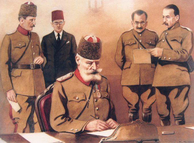 <p>Kenan Messare'ye ait ihanet imzasının atıldığı tablo.</p>