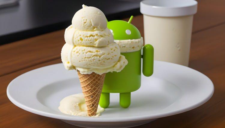 <p><strong><span style="color:#B22222">ANDROİD VANILLA ICE CREAM</span> | VANİLYALI DONDURMA</strong></p>