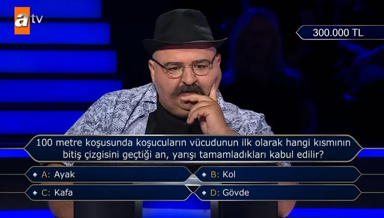 <p>Aklındaki cevapdan emin olamayan yarışmacı, yarışmadan çekildi.</p>
