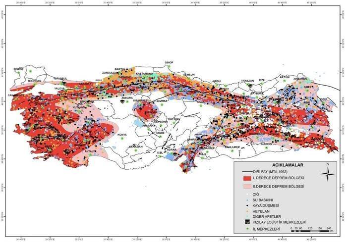 <p>İşte riskli bölgelere göre Türkiye deprem tehlike sıralaması;</p>
