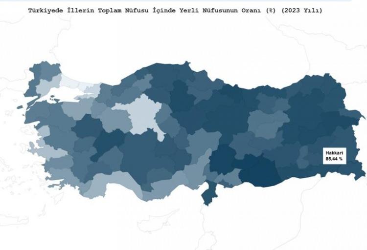 <p><strong>Hakkari'nin yerli nüfus oranı % 85.44</strong></p>

<p> </p>
