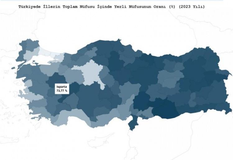 <p><strong>Isparta'nın yerli nüfus oranı % 73.77</strong></p>

<p> </p>
