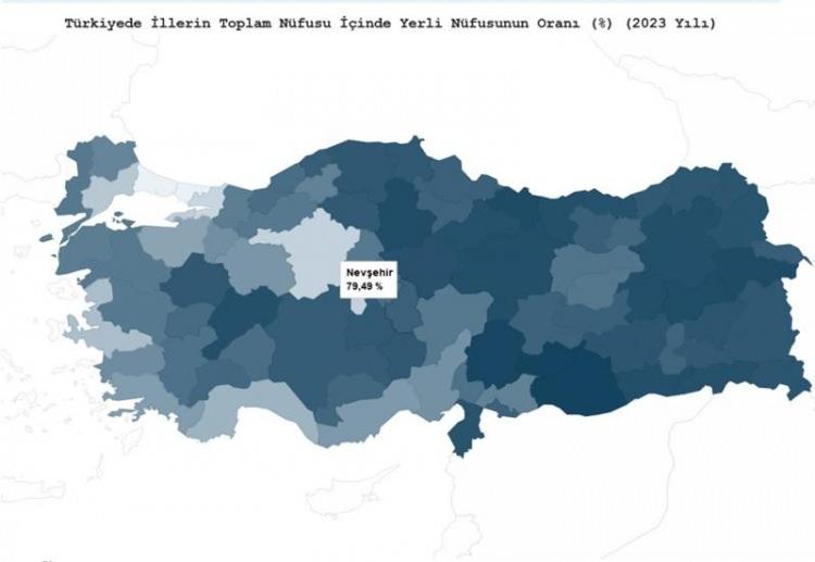 <p><strong>Nevşehir'in yerli nüfus oranı % 79.49</strong></p>

<p> </p>
