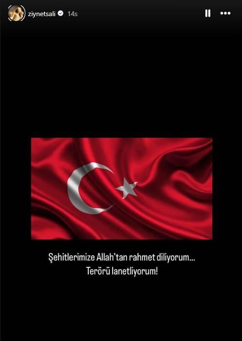 <p><strong>ZİYNET SALİ</strong></p>

<p><strong>"Şehitlerimize Allah'tan rahmet diliyorum...Terörü lanetliyorum"</strong></p>
