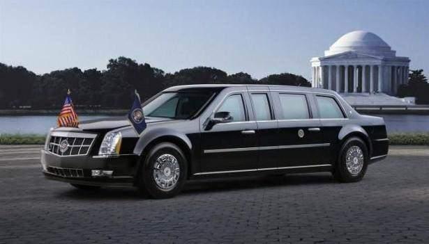 <p><strong>CADILLAC ONE ("THE BEAST")</strong></p>

<p> </p>

<p> Zırhlı limuzin bombaya dayanıklı kapıları, gece görüşü ve kimyasal saldırılara karşı dayanıklılığıyla dünyanın en güvenli araçlarından biri.</p>
