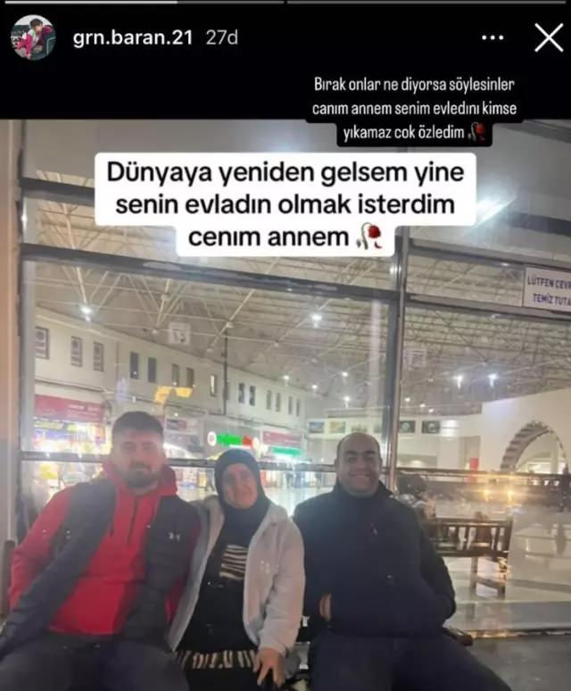 <p><strong>İLK PAYLAŞIMINDA ANNESİNE ÖZLEMİNİ DİLE GETİRDİ</strong><br />
Baran Güran hesabından bir dizi paylaşım ve açıklama yaptı.</p>
<p> </p>