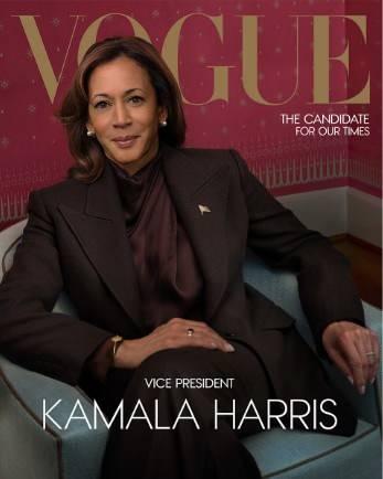 <p>Donald Trump’ın eşi Melanie Trump’ı ‘First Lady’ olduğu dönemde bile kapak yapmayan Vogue seçim sürecinde Kamala Harris’i kapak yaparak tarafını belli etti.</p>
