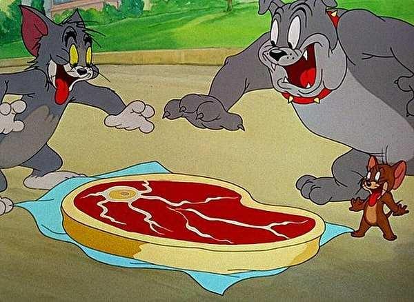 <p><strong>Tom ve Jerry'deki biftek</strong></p>
