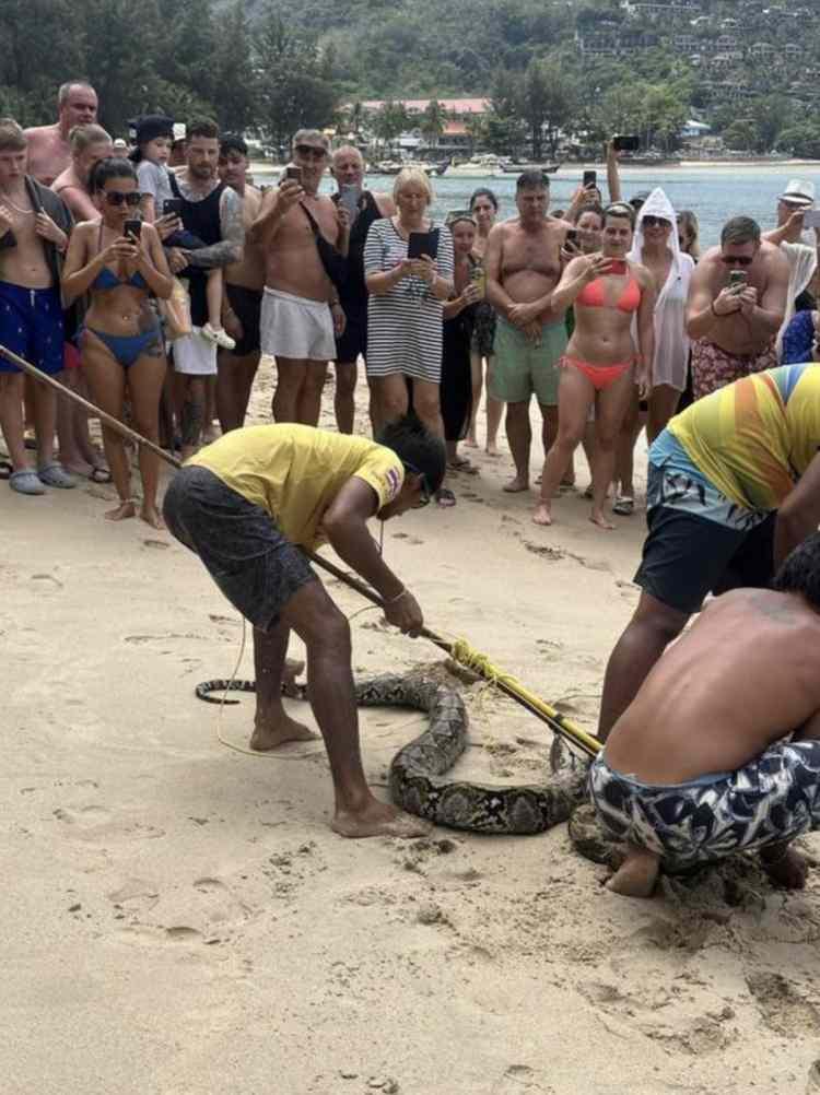 <p>Tayland'ın dünyaca ünlü Phuket sahilinde görenleri hayrete düşüren bir manzara yaşandı. </p>