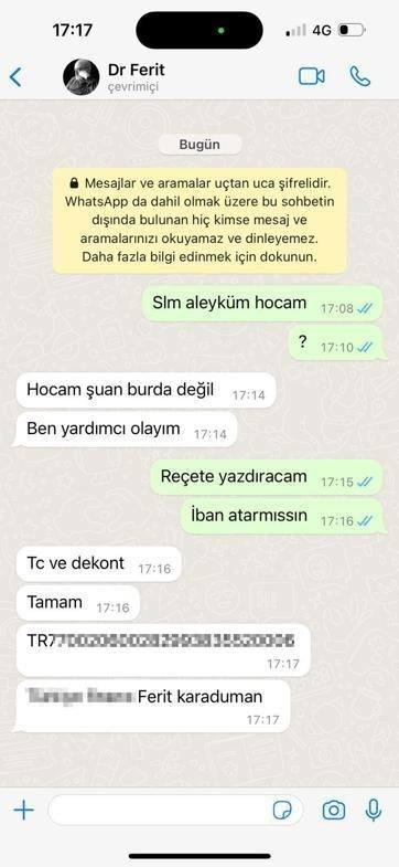 <p><strong><em>(Whatsapp üzerinden yapılan bir konuşma)</em></strong></p>
