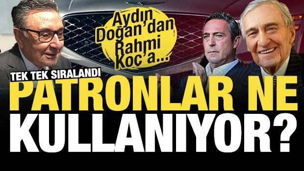 <p><strong><span style="color:#B22222">AYDIN DOĞAN'DAN RAHMİ KOÇ'A: </span>TEK TEK SIRALANDI! PATRONLAR HANGİ ARABAYI KULLANIYOR?</strong></p>
