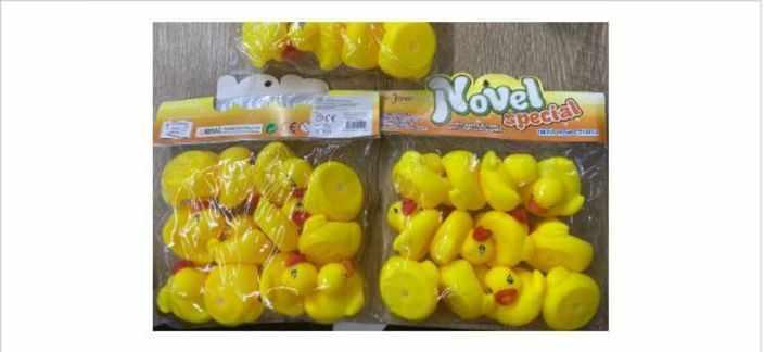 <p>Adm Spor Malzemeleri Dış Ticaret - Mehmet Adem Taşçı’ya ait Novel Special" İbareli Sıkınca Ses Çıkartan Plastik Ördek Seti Oyuncak (Poşetli 12'Li Set): Boğulma (Dışarıdan Akciğerlere Doğru Olan Hava Akışının Mekanik Şekilde Engellenmesi.), Kimyasal, Sağlık Riski (Diğer), Yaralanmalar</p>
<p>Shıny Group-Recep Bürkek'e ait Shinytech Akıllı Saat Kordonu: Kimyasal</p>
<p>Karadeniz Kırtasiye Pazarlama Ve Ticaret Limited Şirketi'ne ait Carioca Tempera Mavi Sulu Boya: Kimyasal</p>