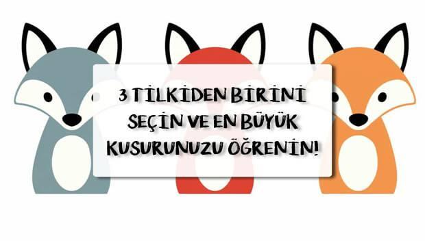 <p><strong><em>En büyük kusurunuzun ne olduğunu öğrenmek ister misiniz? 3 farklı tilkiden birini seçerek kişisel gelişiminiz için önemli bir adım atın!</em></strong></p>
