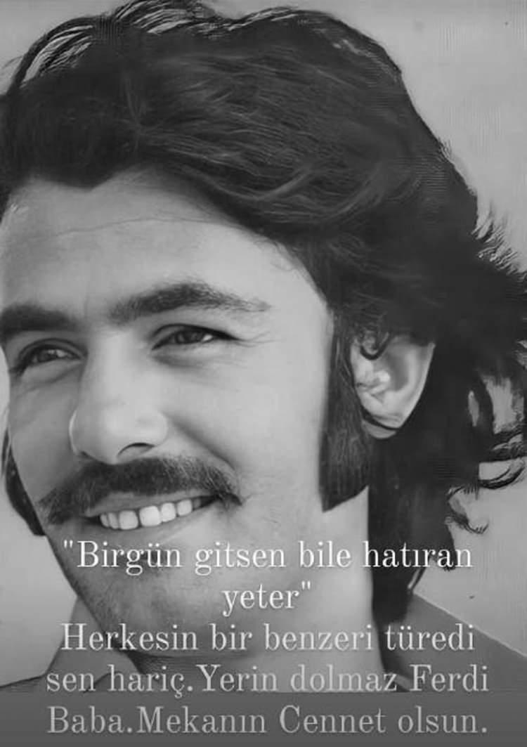<p><span style="color:#B22222"><strong>ÖZCAN DENİZ</strong></span></p>
<p><em><strong>'Bir gün gitsen bile hatıran yeter' Herkesin bir benzeri türedi sen hariç. Yerin dolmaz Ferdi baba. Mekanın cennet olsun.</strong></em></p>
<p> </p>