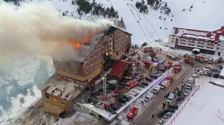 <p>Bolu Kartalkaya Kayak Merkezi'ndeki Grand Kartal Otel'de çıkan yangında hayatını kaybedenler için birçok ülkeden taziye mesajı geldi.</p>
