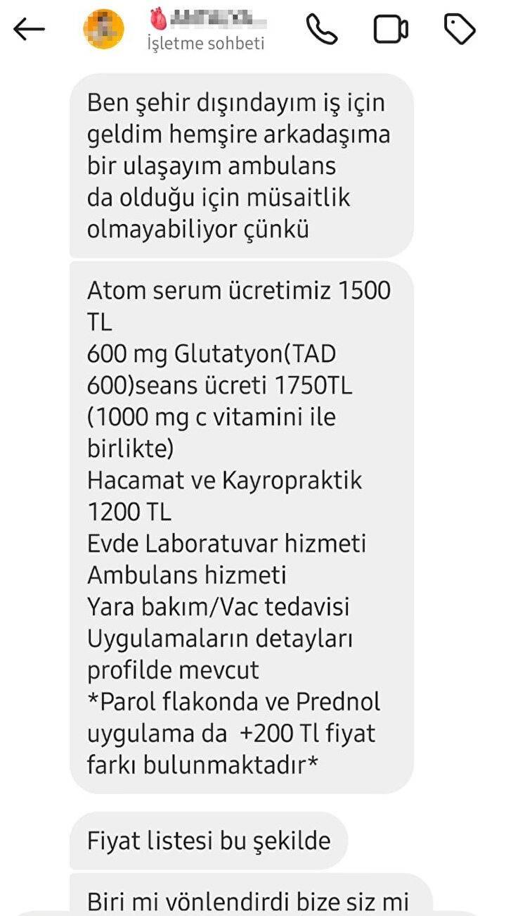 <p><span style="color:#B22222"><strong>SOSYAL MEDYADA 'SARI SERUM' İLANLARI</strong></span></p>
<p><strong>Antalya'da özellikle yabancı tatilcilere uygulanan bu yöntem için sosyal medyada hesap oluşturulduğu görüldü. Sosyal medyada verilen ilanda 'Evde, işte 7/24 yanınızda' ibaresi dikkati çekerken ayrıca ateş, öksürük, halsizlik, boğaz ağrısı, eklem ağrısı, genel vücut ağrısı, bulantı ve kusma, üşüme ve titreme gibi şikayetlere de iyi geleceği belirtiliyor.</strong></p>