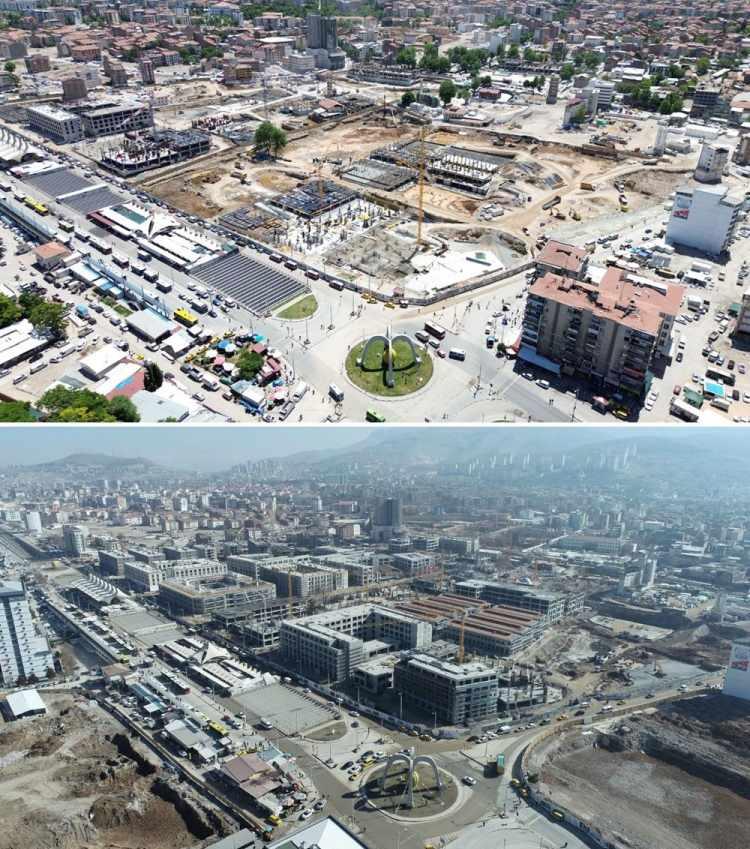 <p>MALATYA</p>

<p><br />
Malatya'nın merkezinde, afetin ilk yılında görüntülenen noktaların 2025'teki durumları dronla aynı açıdan kayıt altına alındı.</p>
