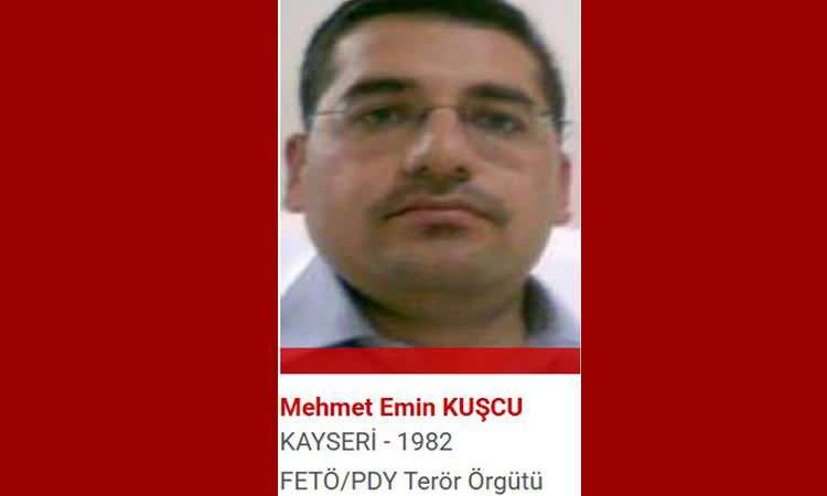 <p><strong><span style="color:#B22222">MEHMET EMİN KUŞÇU </span> |  FETÖ - PDY</strong></p>
